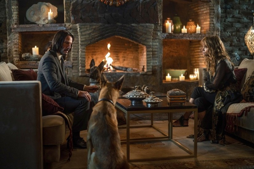 Keanu Reeves and Halle Berry in John Wick: Chapter 3 – Parabellum
