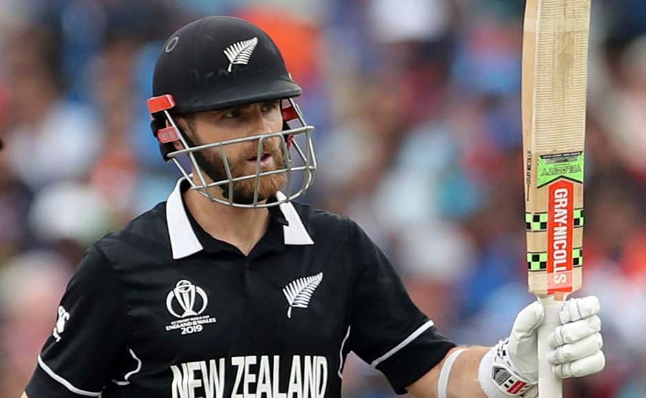 After losing Martin Guptill and Henry Nicholls, captain Kane Williamson played a fine knock of 67 runs to take New Zealand back in the game. AP 