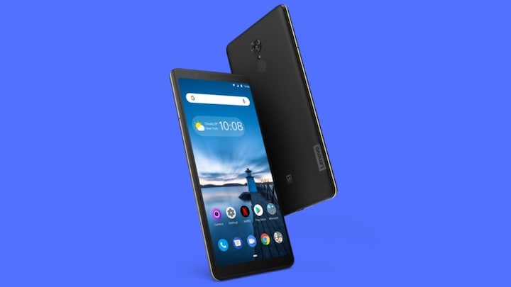 Lenovo Tab V7 phablet with a Snapdragon 450 SoC, stereo speakers launched at Rs 12,990