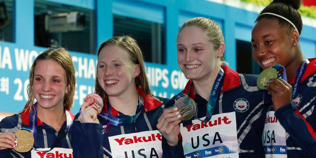 FINA World Championships 2019: US swimmers set new world record to ...