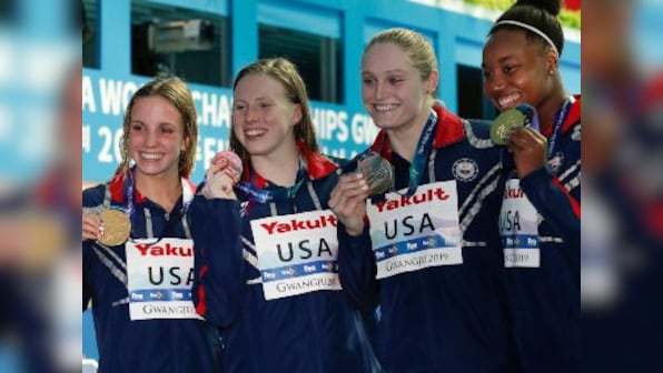 FINA World Championships 2019: US swimmers set new world record to clinch gold in women's 4x100m medley relay event