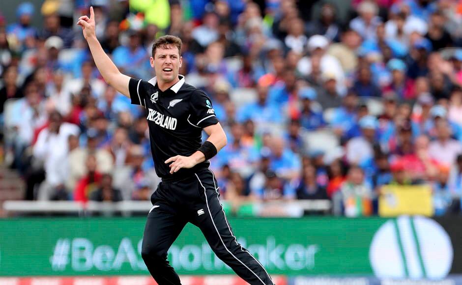 New Zealand’s Matt Henry finished with figures of 3/37 and was eventually named Man of the Match. AP 