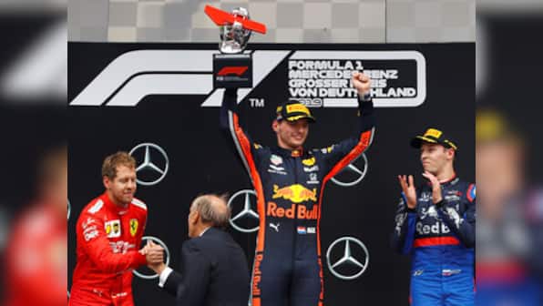 Formula 1 2019: Red Bull's Max Verstappen wins rain-lashed German Grand Prix as Mercedes endure torrid outing