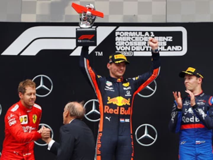 Formula 1 2019: Red Bull's Max Verstappen wins rain-lashed German Grand Prix as Mercedes endure torrid outing