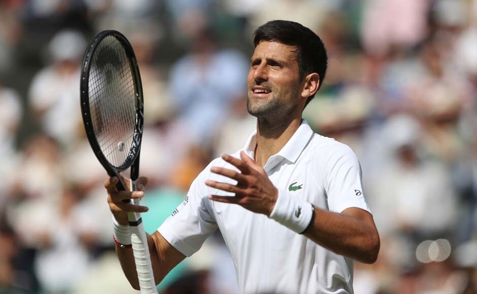 With the victory, Djokovic has reached his 25th Grand Slam final. He won 15 of the previous 24. In the Wimbledon final, Djokovic is 4-1. His only loss was against Andy Murray in 2013. AP With the victory, Djokovic has reached his 25th Grand Slam final. He won 15 of the previous 24. In the Wimbledon final, Djokovic is 4-1. His only loss was against Andy Murray in 2013. AP