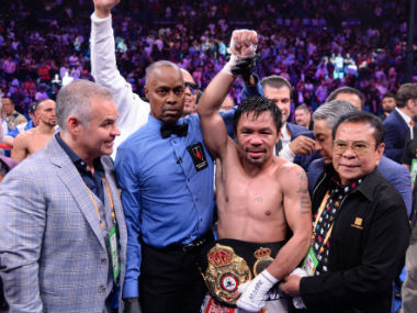 Manny Pacquiao beats Keith Thurman by split decision to become oldest welterweight champion in boxing history Manny Pacquiao beats Keith Thurman by split decision to become oldest welterweight champion in boxing history