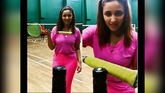 Watch: Parineeti Chopra attempts the bottle cap challenge on sets of Saina Nehwal biopic