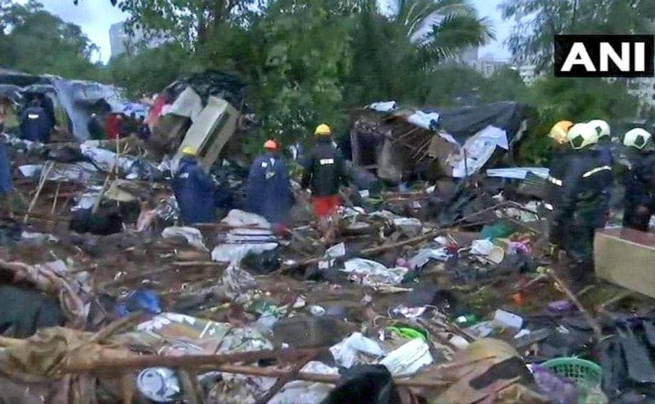 Twenty-four people were killed and 78 injured in a wall collapse in the northern suburb of Malad in Mumbai early on Tuesday. Four more people were killed in separate rain related incidents in the city. Twitter/@ANI Twenty-four people were killed and 78 injured in a wall collapse in the northern suburb of Malad in Mumbai early on Tuesday. Four more people were killed in separate rain related incidents in the city. Twitter/@ANI
