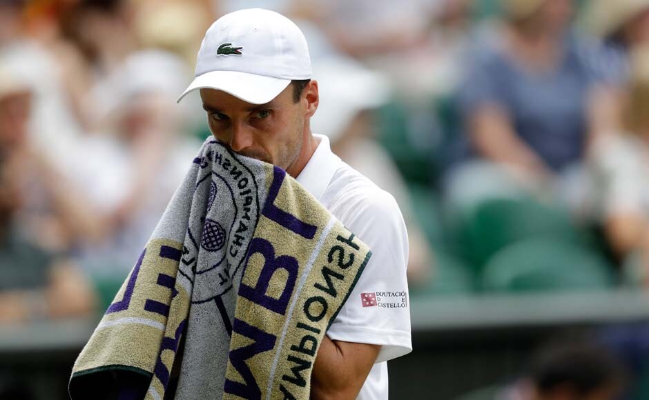 Djokovic was broken once in the second set, allowing Bautista Agut to even the score. But the top-seeded Serb saved two break chances in the third set and won easily in the fourth, though he needed five match points in the final game to close it out. AP Djokovic was broken once in the second set, allowing Bautista Agut to even the score. But the top-seeded Serb saved two break chances in the third set and won easily in the fourth, though he needed five match points in the final game to close it out. AP