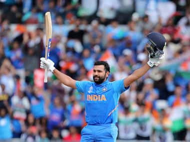Rohit Sharma has scored five tons in this World Cup - the most by any batsman in a single edition of the tournament. AP