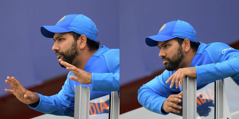 An animated Rohit 