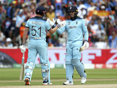 England vs New Zealand, ICC Cricket World Cup 2019: Jonny Bairstow- Jason Roy combine reigns supreme to breathe life back into hosts' campaign England vs New Zealand, ICC Cricket World Cup 2019: Jonny Bairstow- Jason Roy combine reigns supreme to breathe life back into hosts' campaign