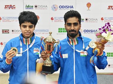 Commonwealth Table Tennis Championships: G Sathiyan and Archana Kamath win gold in mixed-doubles; Sharath Kamal loses in semis Commonwealth Table Tennis Championships: G Sathiyan and Archana Kamath win gold in mixed-doubles; Sharath Kamal loses in semis