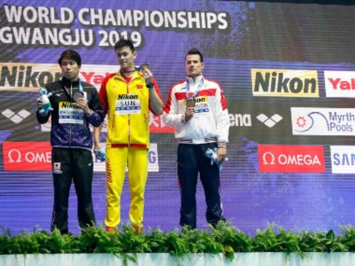 FINA World Championships 2019: Sun Yang, Duncan Scott warned by governing body over heated exchange after medal ceremony