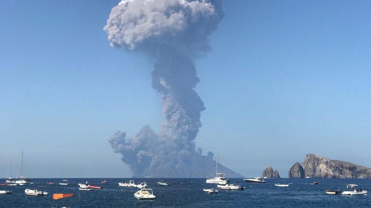 Fire on the mountain: Massive volcano Stromboli explodes in biggest eruption since 2007