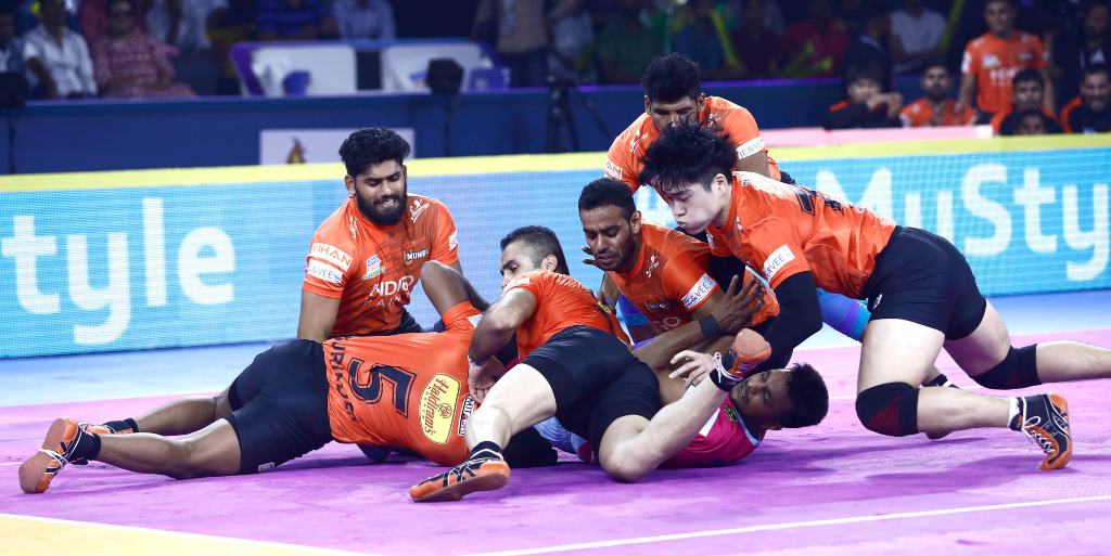 Pro Kabaddi 2019 Highlights, Jaipur Pink Panthers vs UP Yoddha in Pune:  Yoddha edge out Panthers-Sports News , Firstpost