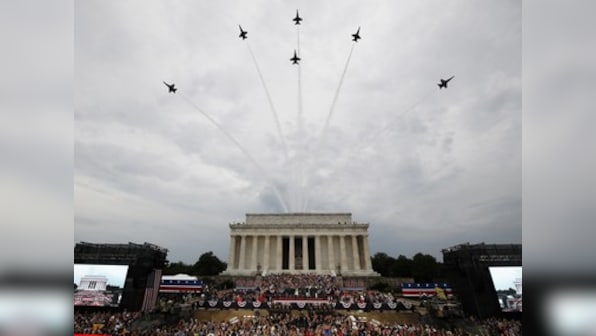 Donald Trump celebrates US Independence Day with display of military might, says nothing impossible for Americans