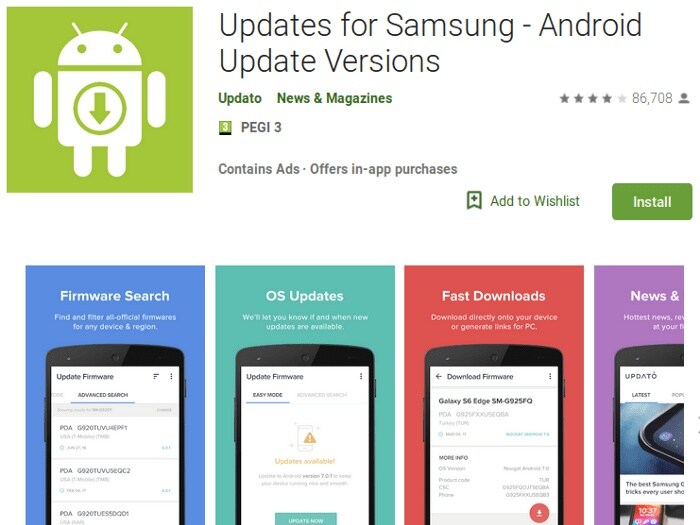 Fake Samsung Update App Installed By More Than 10 Million Users From The Play Store Technology News Firstpost