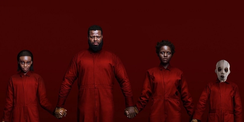 (From L-R) Shahadi Wright Joseph, Winston Duke, Lupita Nyong'o and Evan Alex in Us. Universal
