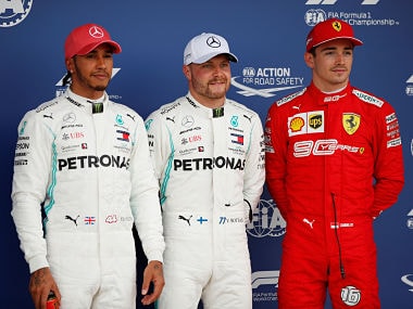 British Grand Prix: Valtteri Bottas pips teammate Lewis Hamilton to pole as Mercedes lock out front row at Silverstone
