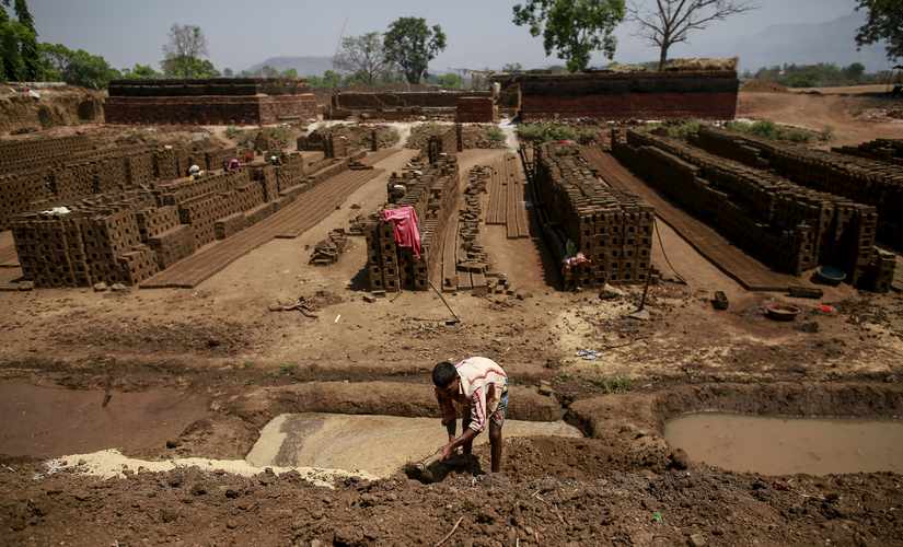 The clay brick industry in India has a long association with bonded labour. Reuters