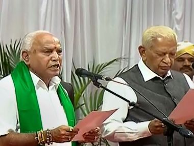 BS Yediyurappa takes oath as Karnataka CM for fourth time, says he'll prove majority in Assembly on 29 July BS Yediyurappa takes oath as Karnataka CM for fourth time, says he'll prove majority in Assembly on 29 July
