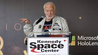 Buzz Aldrin, second man on Moon, recollects his experience at Apollo 11 anniversary