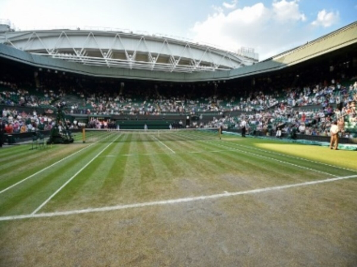 The scoreboard on court twelve displays the fifth set tie break for the  John Peers and Henri Kontinen against Joe Salisbury and Rajeev Ram mens  doubles match on day eight of the