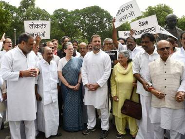 Congress embarks on 'save democracy' protest over crises in Karnataka, Goa, but spate of resignations continues Congress embarks on 'save democracy' protest over crises in Karnataka, Goa, but spate of resignations continues