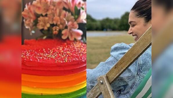 Deepika Padukone shares a birthday cake as colourful as Ranveer Singh on his 34th birthday