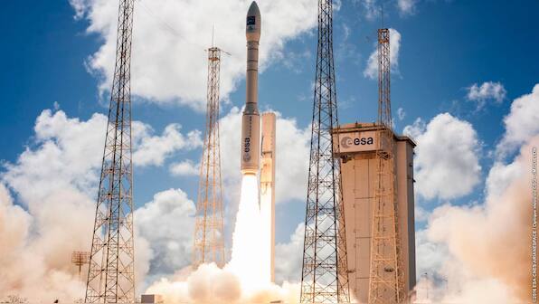 European Vega rocket carrying UAE satellite hit with first ever launch failure