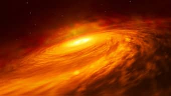 Hubble finds unusual black hole at a spiral galaxy's centre 130m light years away