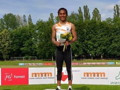 Hima Das clinches fifth gold medal of month, returns to 400m competition with season-best time of 52.09 seconds Hima Das clinches fifth gold medal of month, returns to 400m competition with season-best time of 52.09 seconds