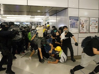 Hong Kong protests. AP