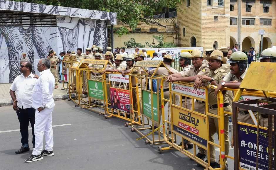 Congress held a protest against BJP in Bengaluru for alleged horse trading of Congress MLAs. With the two latest resignations, 16 MLAs — 13 from the Congress and 3 from the JD(S) — have quit, while two Independent MLAs — H Nagesh and R Shanker — have already withdrawn support to the government. PTI Congress held a protest against BJP in Bengaluru for alleged horse trading of Congress MLAs. With the two latest resignations, 16 MLAs — 13 from the Congress and 3 from the JD(S) — have quit, while two Independent MLAs — H Nagesh and R Shanker — have already withdrawn support to the government. PTI