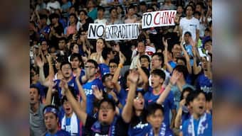 Manchester City's pre-season friendly against Hong Kong side Kitchee marred by protests against China in stadium