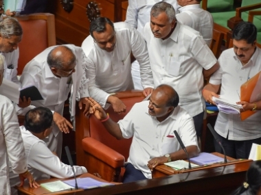 Karnataka crisis: Kumaraswamy moves confidence motion in Assembly; Yeddyurappa says trust vote should be completed in a day Karnataka crisis: Kumaraswamy moves confidence motion in Assembly; Yeddyurappa says trust vote should be completed in a day