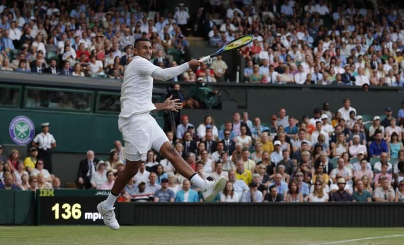 Kyrgios lost a well contested second-round match against Nadal in four sets. AFP