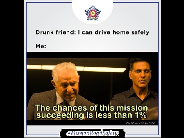 Mission Mangal: Mumbai Police cites Akshay Kumar's film to promote road safety awareness Mission Mangal: Mumbai Police cites Akshay Kumar's film to promote road safety awareness