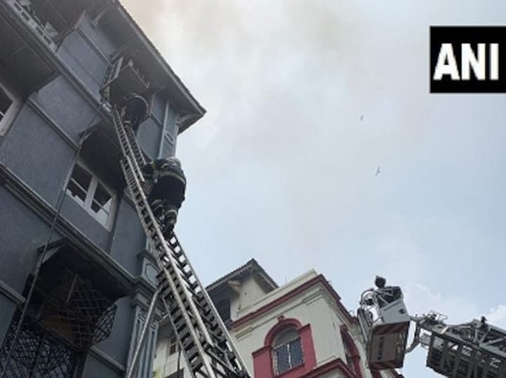 One dead, one injured in fire at residential building in Mumbai's Colaba; fourteen rescued from level-2 blaze