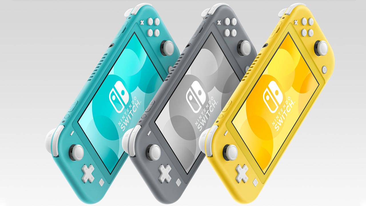 Nintendo Switch Lite colour options.