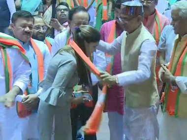 Haryanvi performer Sapna Chaudhary joins BJP in Delhi, says 'highly impressed' by party's work Haryanvi performer Sapna Chaudhary joins BJP in Delhi, says 'highly impressed' by party's work