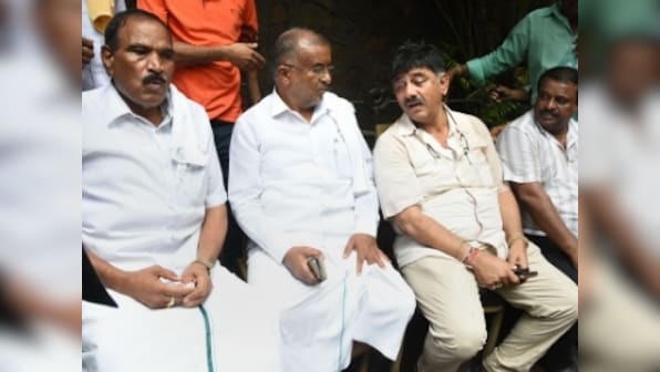 Karnataka crisis: Two more Congress MLAs quit; Mumbai sees high drama as police detain DK Shivakumar