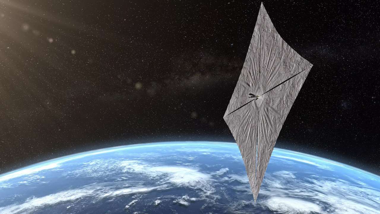 The solar sail deployment. Image credit: The Planetary Society 