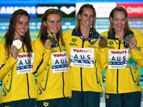 FINA World Championships 2019: Australia clinch gold in women’s 4x200 freestyle relay, set world record FINA World Championships 2019: Australia clinch gold in women’s 4x200 freestyle relay, set world record