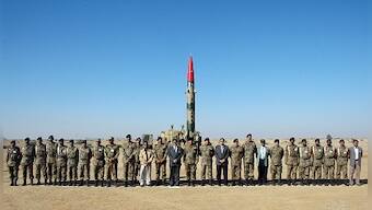 Pakistan test-fires surface-to-surface ballistic missile 'Ghaznavi', which is capable of delivering warheads up to 290 kilometres