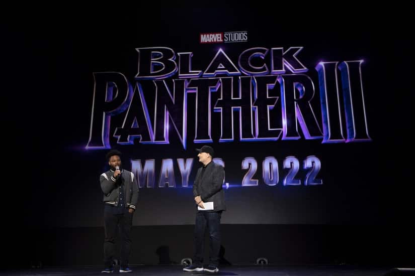Ryan Coogler and Kevin Feige announce Black Panther 2 at D23 Expo | The Walt Disney Company/Image Group LA)