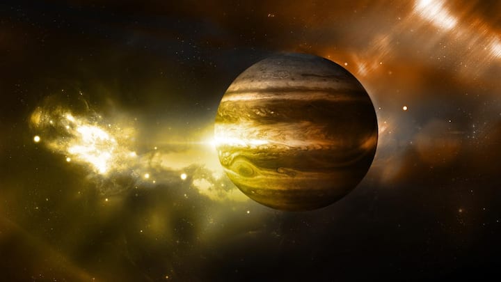 Jupiter was smacked on its side by a protoplanet ten times Earth's mass, study argues