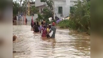 Vamsadhara river in Andhra Pradesh swells due to heavy rains; people in low-lying areas asked to move to safer places