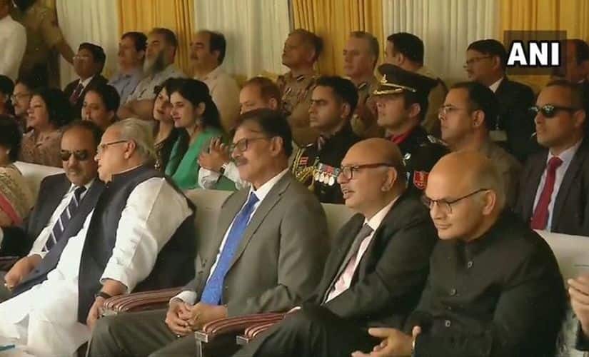 NSA Ajit Doval with J&K Governor Satya Pal Malik. ANI